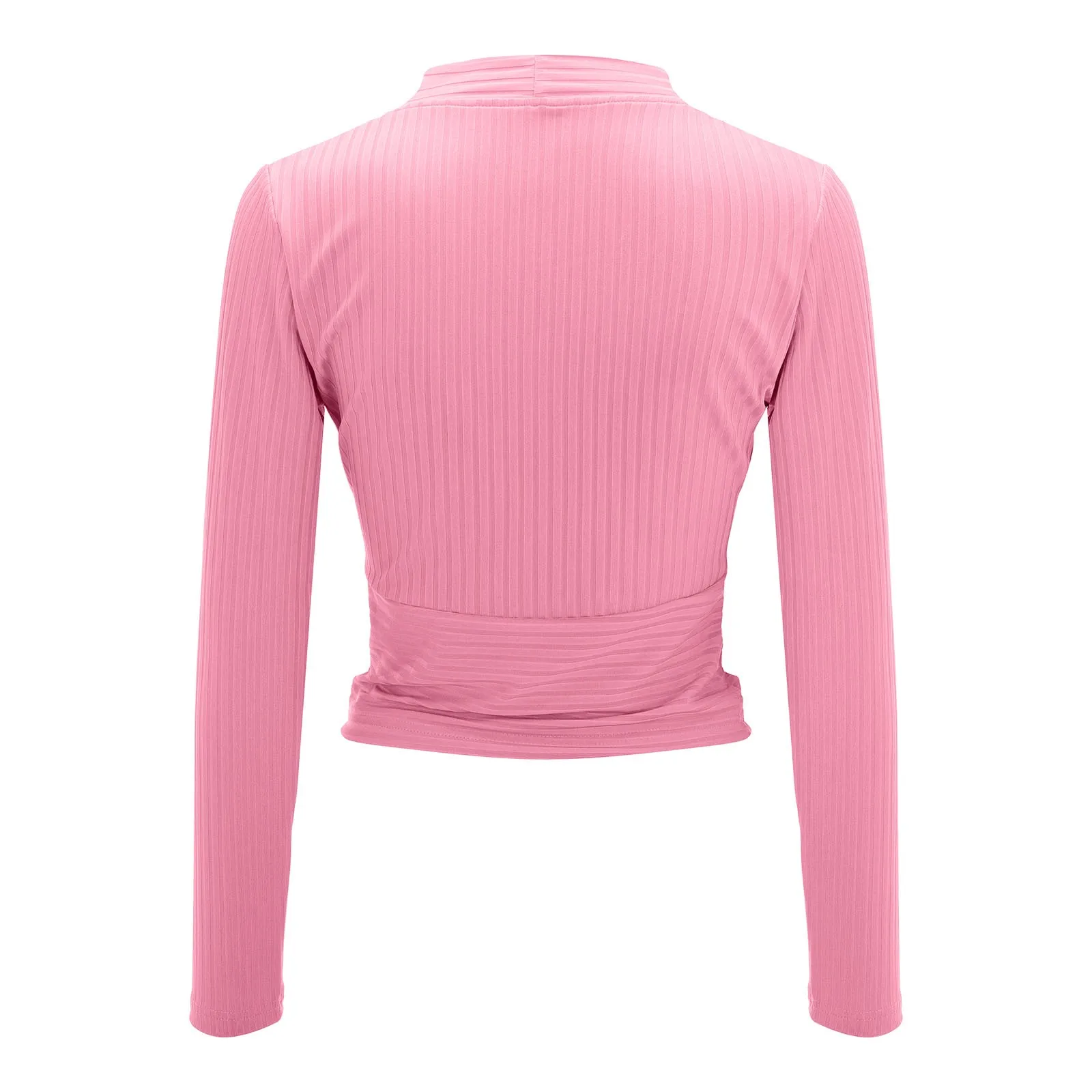 Blusa de manga larga con hombros descubiertos para mujer, blusa ajustada de Color liso, Tops de manga corta para mujer, Otoño e Invierno