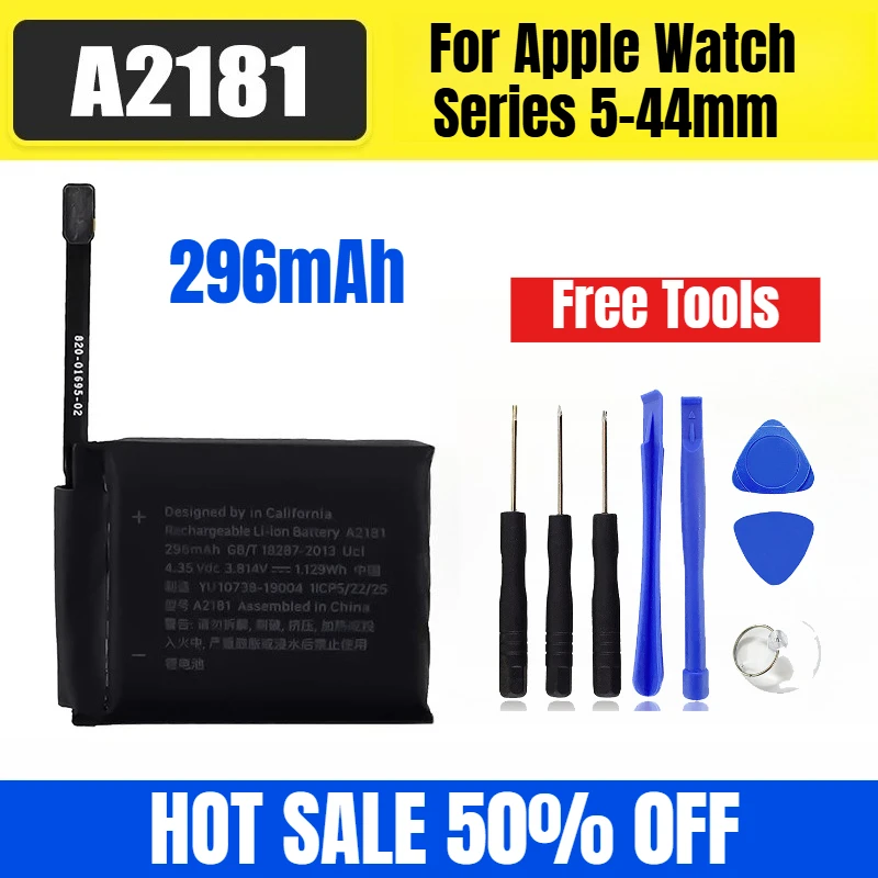 

296mAh A2181 for Apple Watch Series 5-44mm GPS Battery