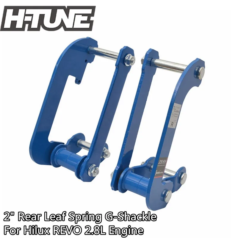 

Rear Leaf Spring Comfort G-Shackle Extended 2" Lift Kit for Hilux REVO 2.8 Liter Engine