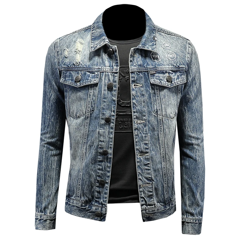 

The Main Promotion of New Explosive Personality All Casual Style Jacket Jacket Lapels Handsome Comfortable Men's Clothing