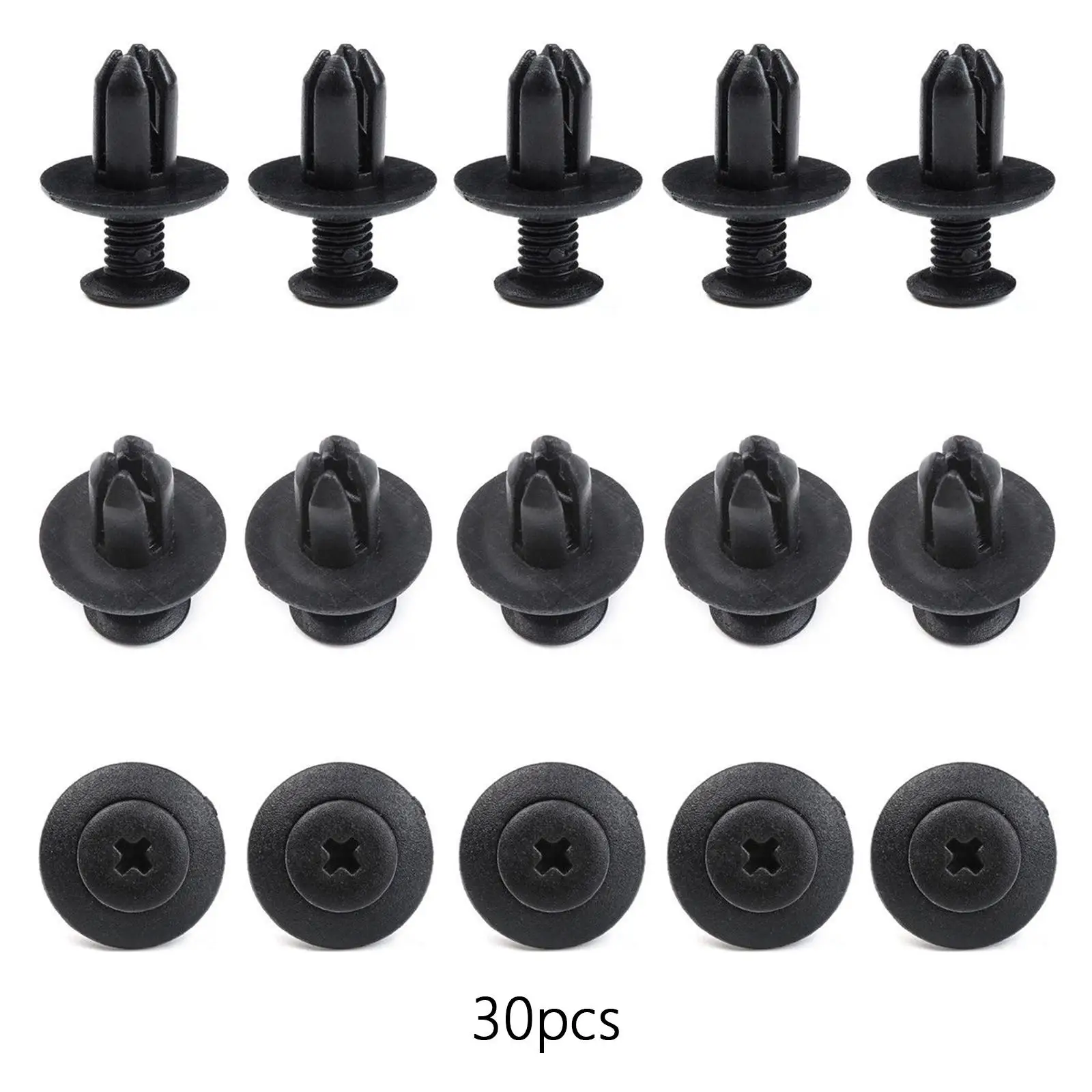 Auto Push Rivets Fastener para Veículo, Painel da porta, Bumper Retainer Clips, 2-4Pack