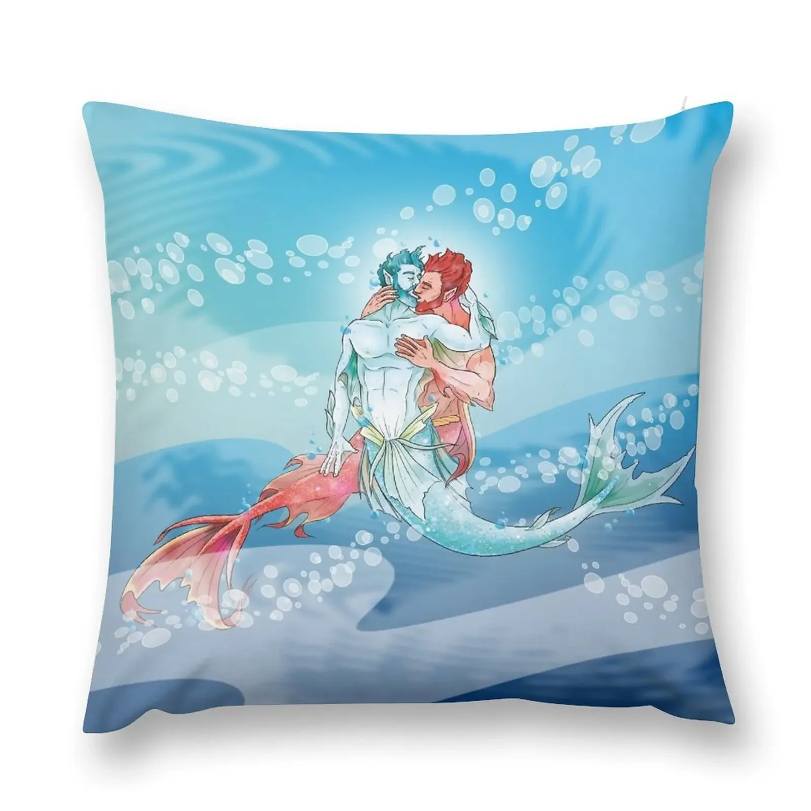 

Kissing mermen Throw Pillow Covers For Sofas Sofa Pillow Cover Sofa Cushions Cover pillow