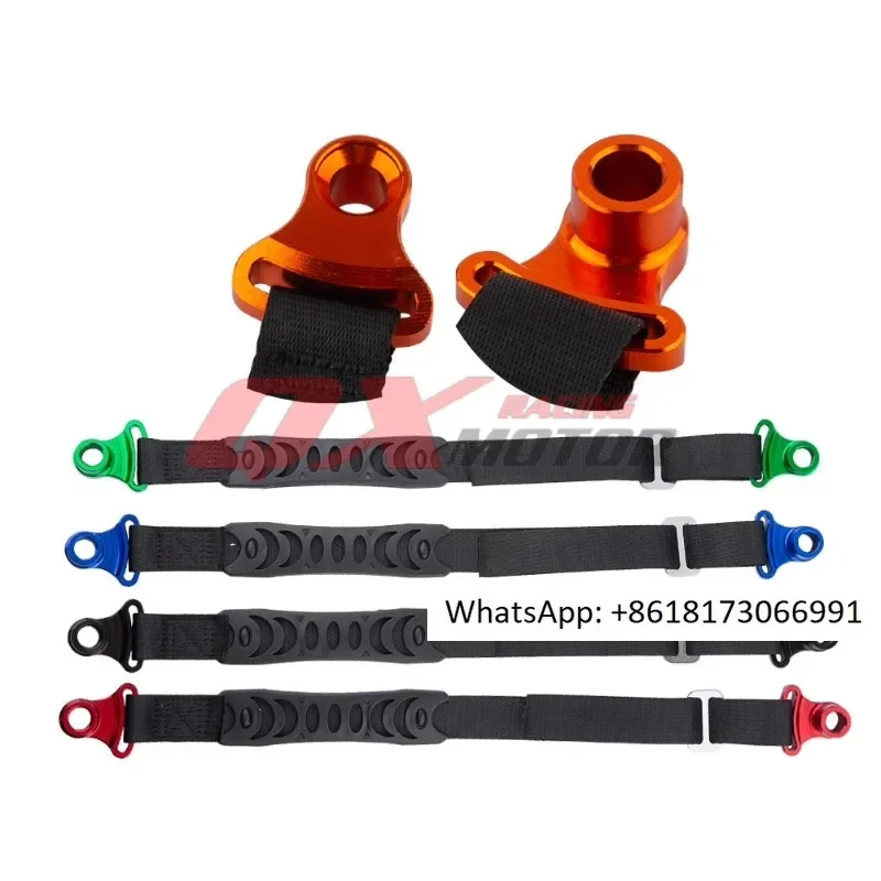 Imported off-road motorcycle CNC car lifting belt with trailer rescue belt with rubber handle for rear traction rope.