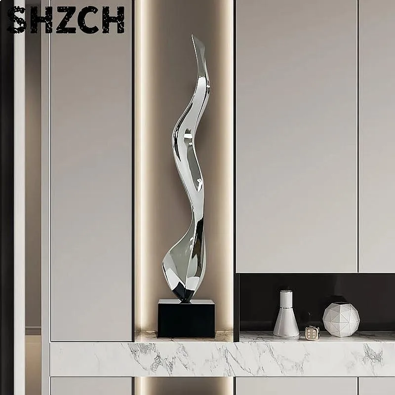 Home Decor Modern Abstract Sculpture Ornament,Luxury Living Room Entrance,Tall Slender Niche,Artistic Decorations,Handicrafts