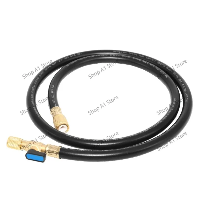 Ball Valve Refrigerant Charging Hose, 3/8 SAE 3/8