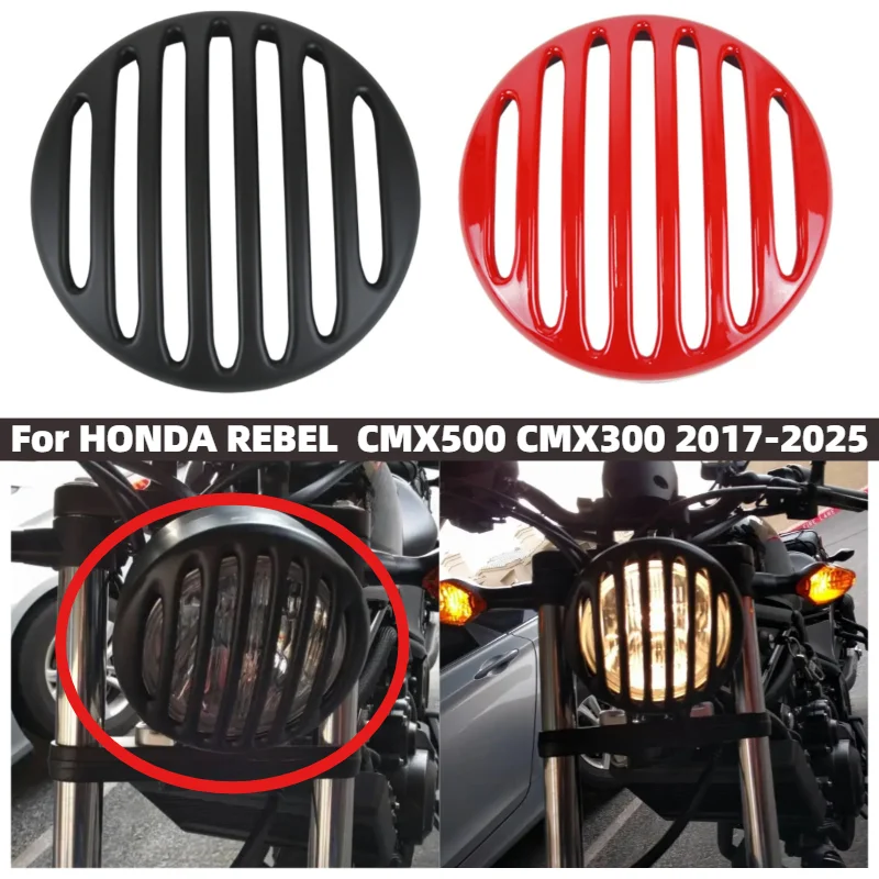 

Motorcycle headlight fairing windshield cover light shield protector for HONDA REBEL CMX 300 500 CMX500 CMX300 2017-2025