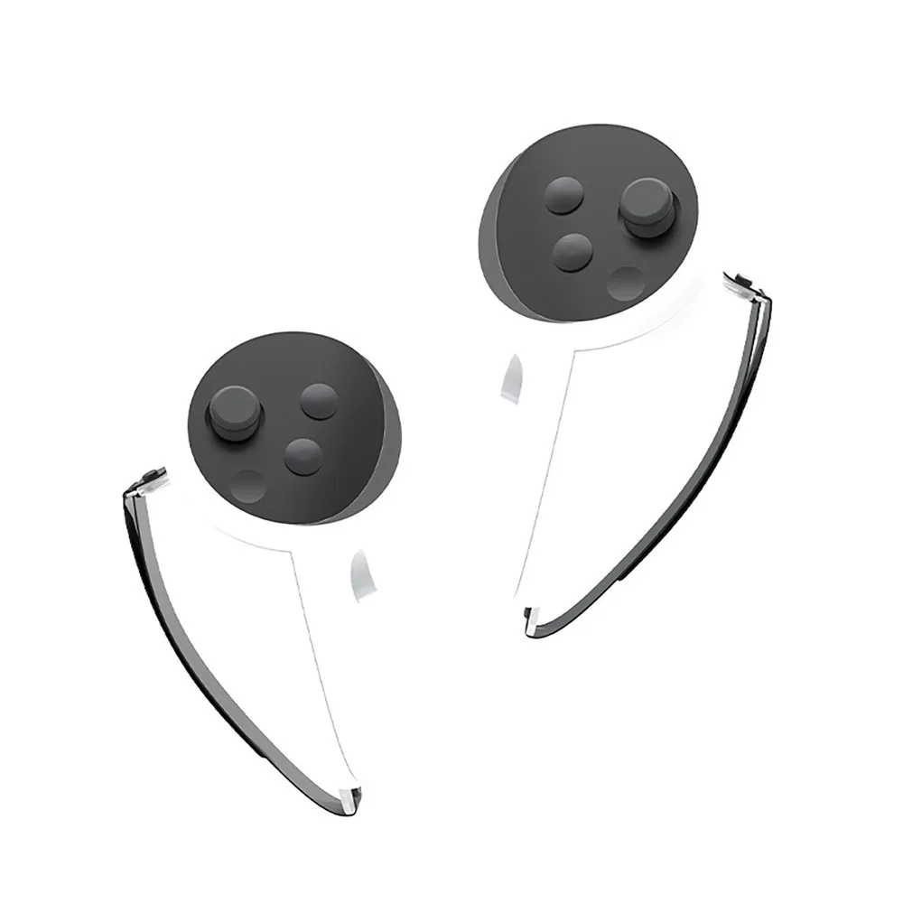 1 paio custodia protettiva in silicone con corda antiscivolo custodia per controller VR copertura maniglia per accessori VR Oculus Quest 3