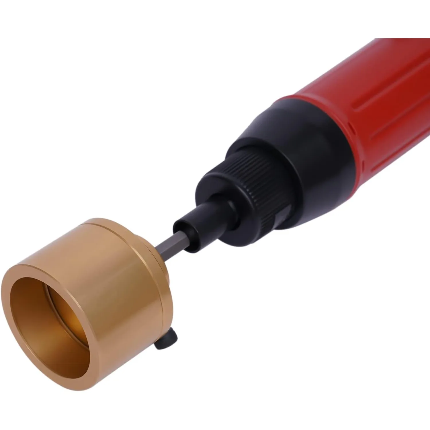 ハンドヘルドボトルキャッピングマシン キャッパー ボトルキャップシーリングツール Φ10-30mm 丸型キャップ/スプレーキャップ用、20-50キャップ/分（レッド）