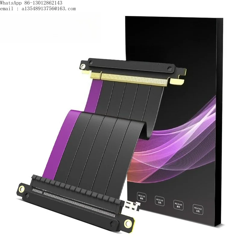 Case-specific graphics card extension cable PCI-E3.0 dual mirror interface mini miniITX