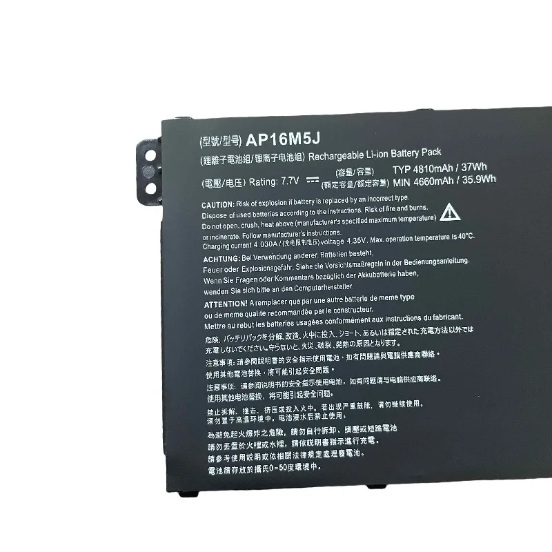 Replacement battery AP16M5J Suitable for A314-31/32/33  A315-21 A315-51 laptop batteries 4810mah