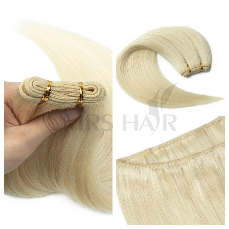 Sew-in Double Weft Extensions 50G Real Natural Human Hair 12-22 Inch Machine-Remy Full Head Bundle for Hair Extensions view 3
