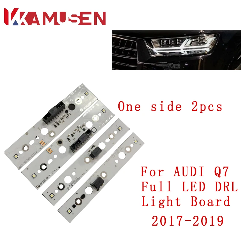 

NEW Headlight DRL LED Board For AUDI Q7 Light Daytime Running Right Module LED headlight 2017-2019