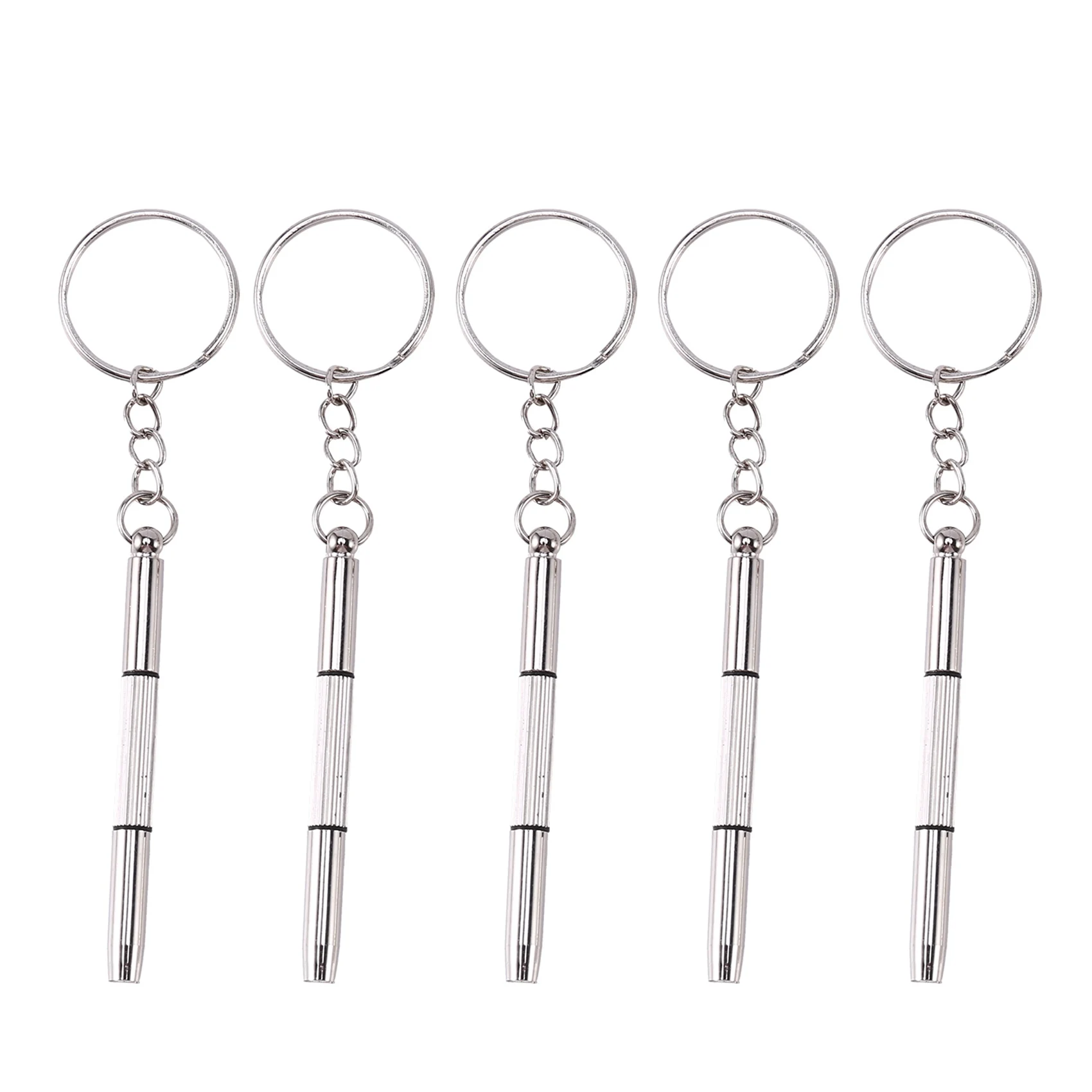 BAAJ-200Pcs/Pack 3 In 1 Eyeglass Screwdriver Sunglass Glasses Watch Repair Tool Kit With Keychain Portable Screwdriver Tool