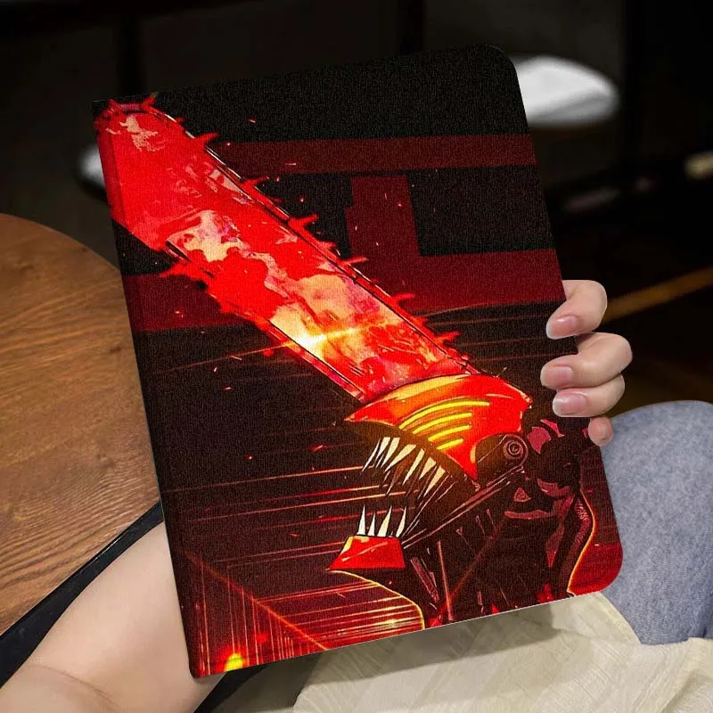 Cool C-Chainsaw-man Popular For Huawei MediaPad MatePad Honor Pro V6 9 V8 X9 X 10 13.3 11 Inch Pen Tray Tablet Case