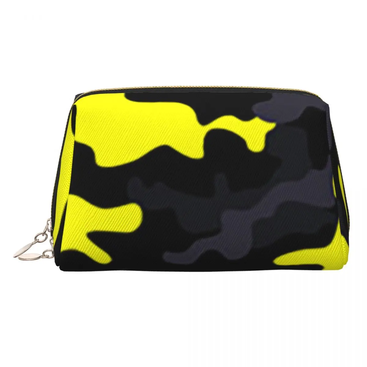 

Камуфляжная черно-желтая камуфляжная женская косметичка, дорожный органайзер для макияжа, сумка для хранения туалетных принадлежностей, Dopp Kit Box