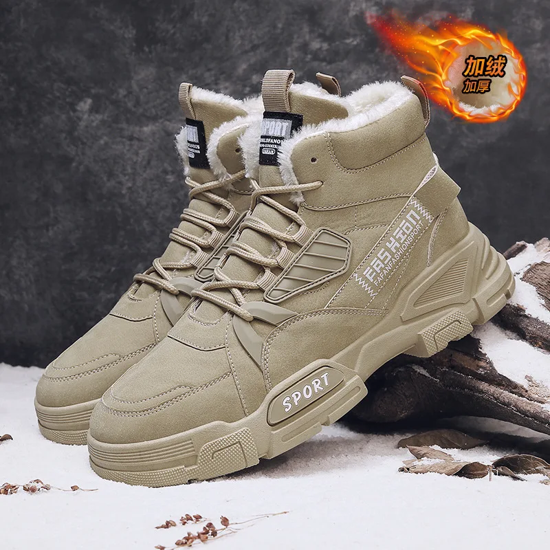 

Новая осенняя обувь для мужчин, классические ботинки, уличные высокие кожаные повседневные туфли, молодежные уличные крутые ботильоны