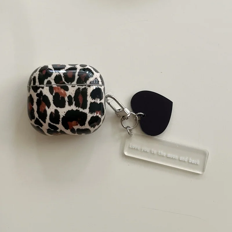 Personalized Splashing Leopard Pattern Earphone Case for Airpods Series 1, 2, Pro/pro2/pro3, 3, 4, Dustproof
