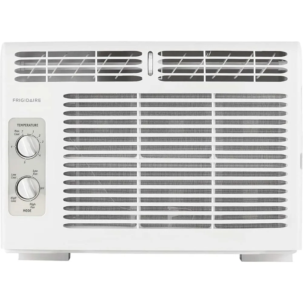 Frigidaire FFRA051WAE Window-Mounted Room Air Conditioner, 5,000 BTU with Temperature Control and Easy-to-Clean Washable