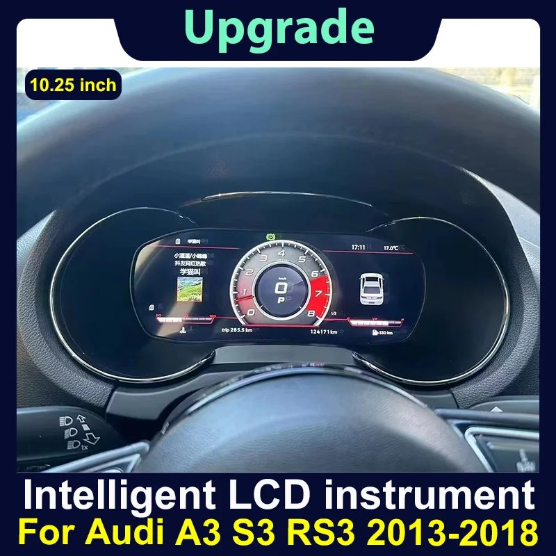 

2025 Latest Original Car Digital Cluster Instrument For For Audi A3 S3 RS3 2013-2018 LCD Speed Meter Dashboard