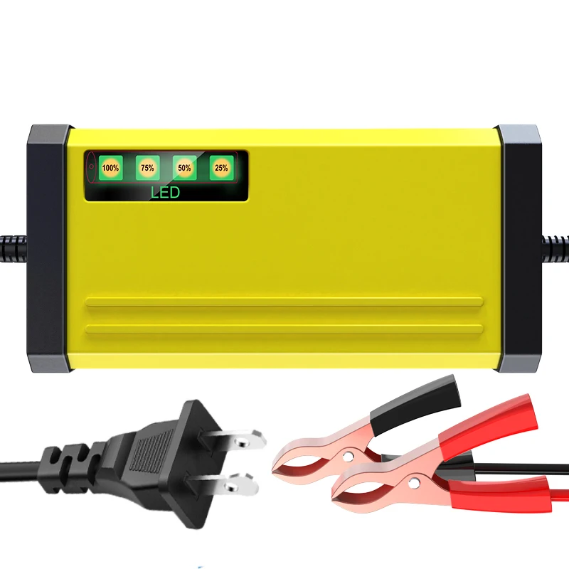 

12V 20Ah Car Battery Charger US Plug with Intelligent Current Adjustment for Charging and Battery Protection for Motorcycle