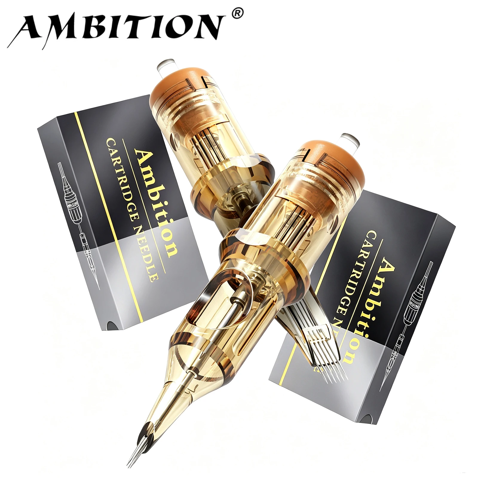 Ambition Premium 20pcs Tattoo Cartridge RL/RM/RS Round Liner Shader Curved Magnum Tattoo Needle Pen 1RL 3RL 5RL 7RL 7rm 9rm 15rm