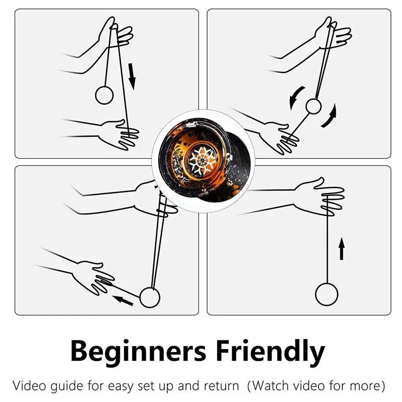 AS96-Unresponsive Yoyo,Professional Yoyo For Kids,Aluminum Beginner Yo-Yos Ball For Yoyo Players With 20 Yo Yo String