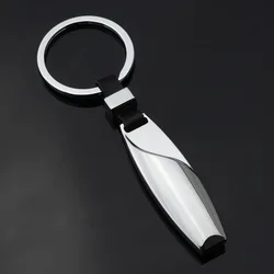 New Blank Water Drop Metal Keychain Men Women Charm Car Rings Party Gift Keychain Jewelry