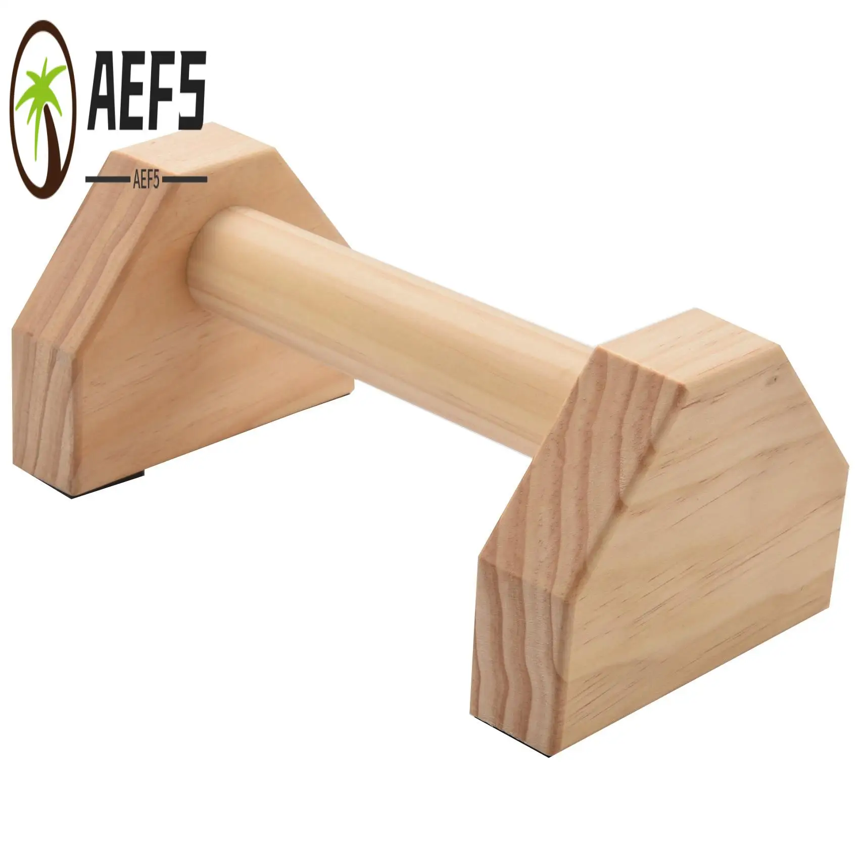 

AEF5-1 Pair Parallettes Gymnastics Calisthenics Handstand Bar Wooden Fitness Exercise Tools Training Gear Push-Ups Double Rod St