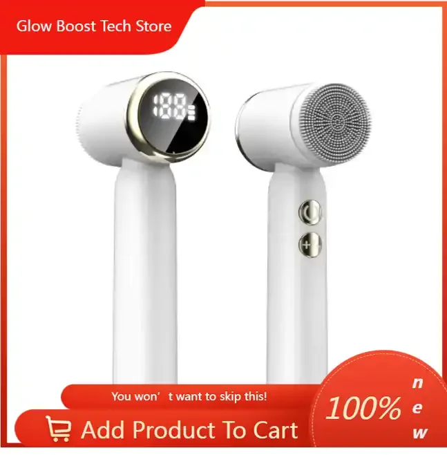 

NYSmart Library Rechargeable Hot Cold Electric Sonic Silicone Facial Cleansing Brush Beauty Replacement Brush s Face Ion