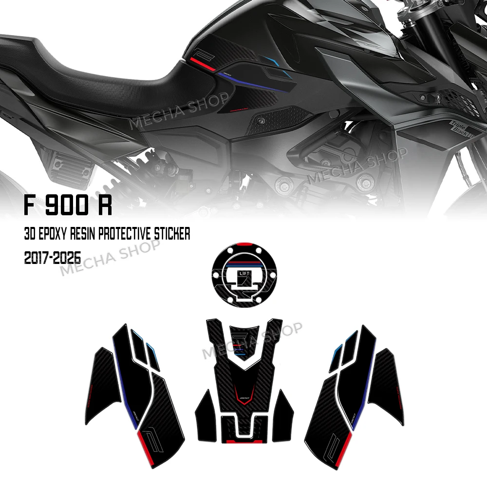 

Для F900R F 900R F900 R 2017-2026 3D полимерная наклейка на бак, защитная наклейка на топливный бак мотоцикла