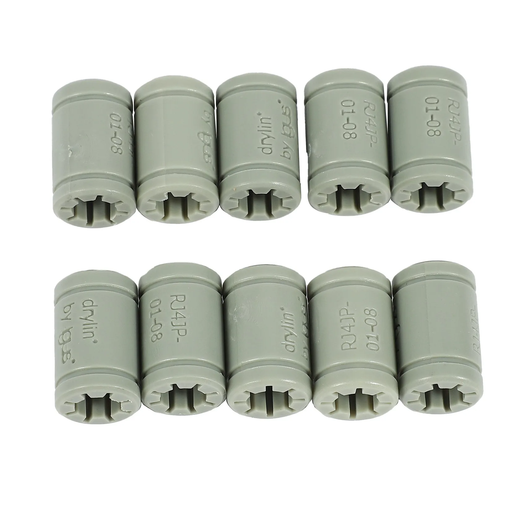 T88C 10Pcs Plastic 8 mm Linear Anet Bearing Same As Rj4Jp-01-08 Ball Bearing for Anet A8 Prusa I3 3D Printer