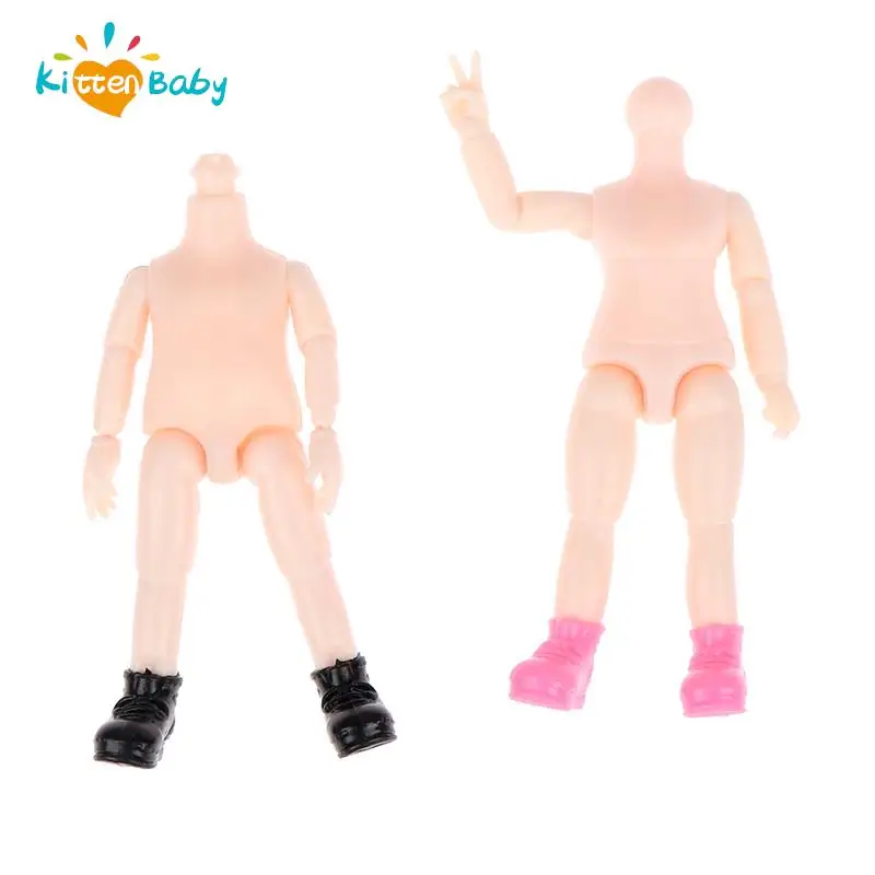 New Edition 9.5CM Dolls Body Movable Jointed for 1/12 Doll Toy Nude Body Doll Accessories