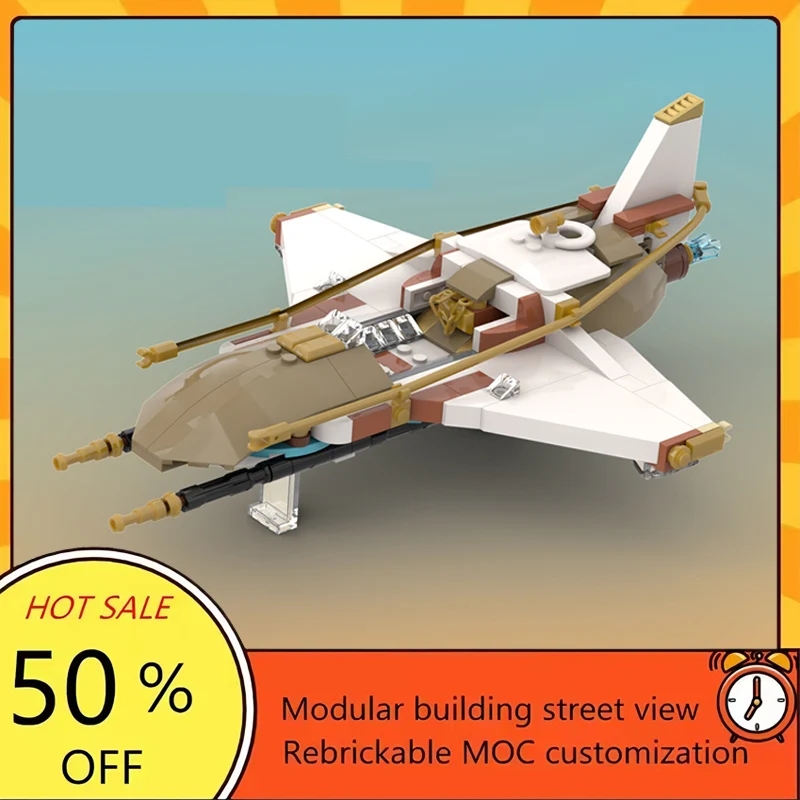 

258PCS Popular Space War Movie Model MOC Building Bricks Jet Plane Modular Technology Gifts Holiday Assemble Children Toy Suit