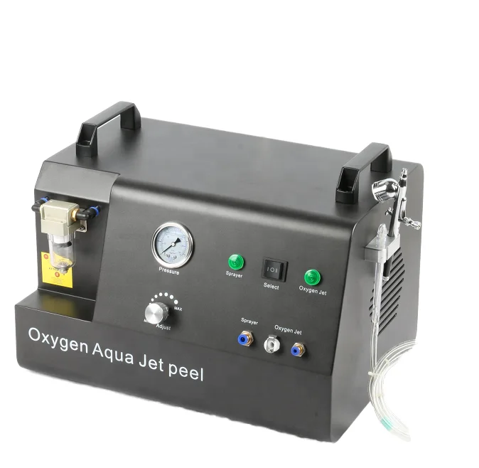 Portable High Pressure Water Oxygen Jet Peeling Clean Hydrating Rejuvenation Skin Management Beauty Device for Salon