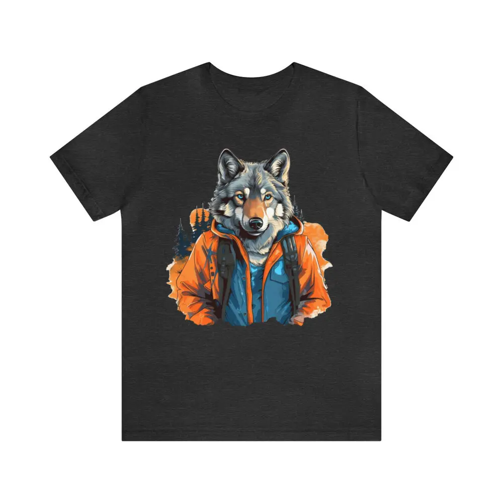 Wolf Tshirt Animail T-shirt, Nature Graphic Tee, Unisex T-shirts For Men Women Summer Tees Cotton Luxury Brand Vintage Oversized