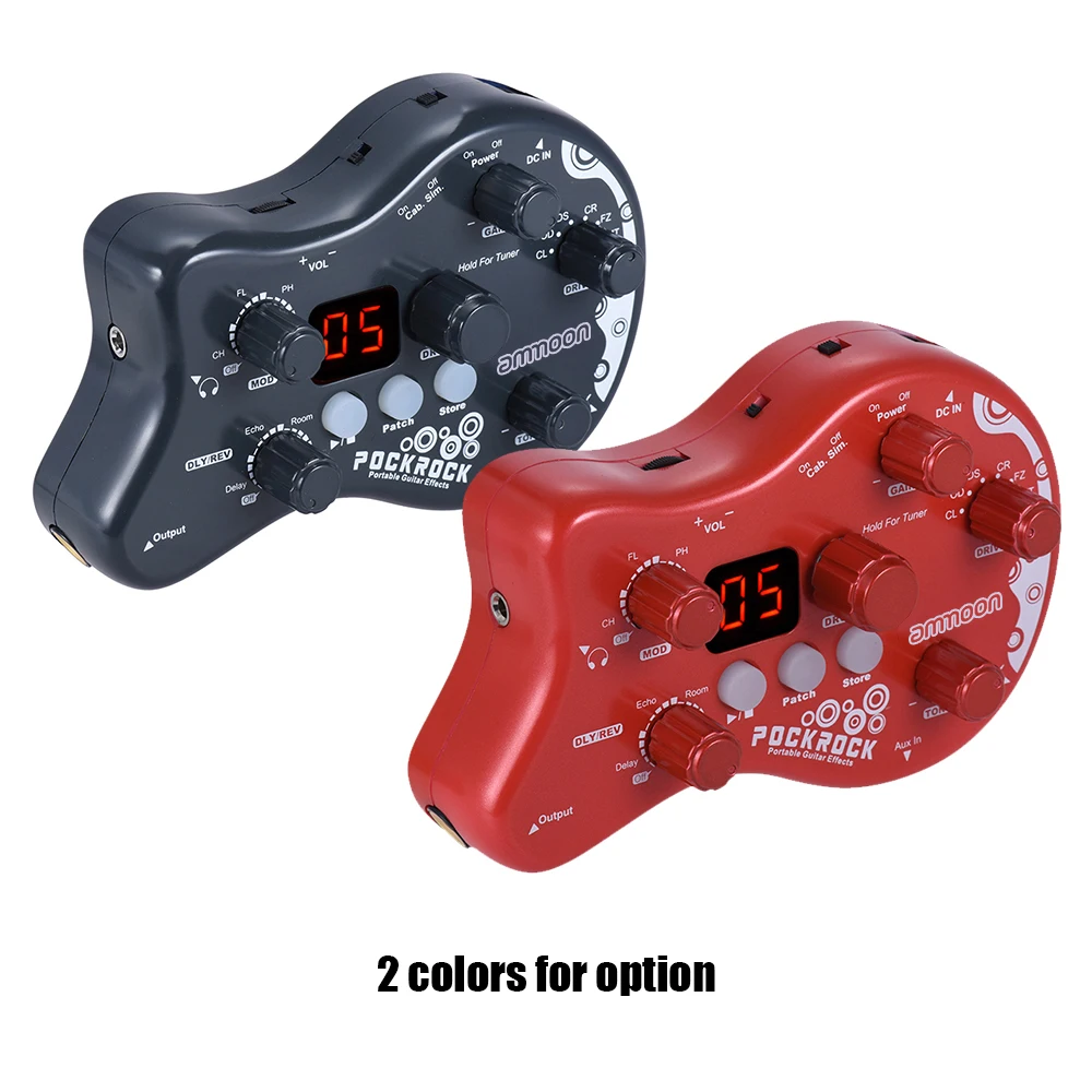 15 أنواع تأثير 40 وظيفة ضبط إيقاعات الطبل مع محول الطاقة PockRock جيتار محمول متعدد التأثيرات تأثير المعالج Ped #3