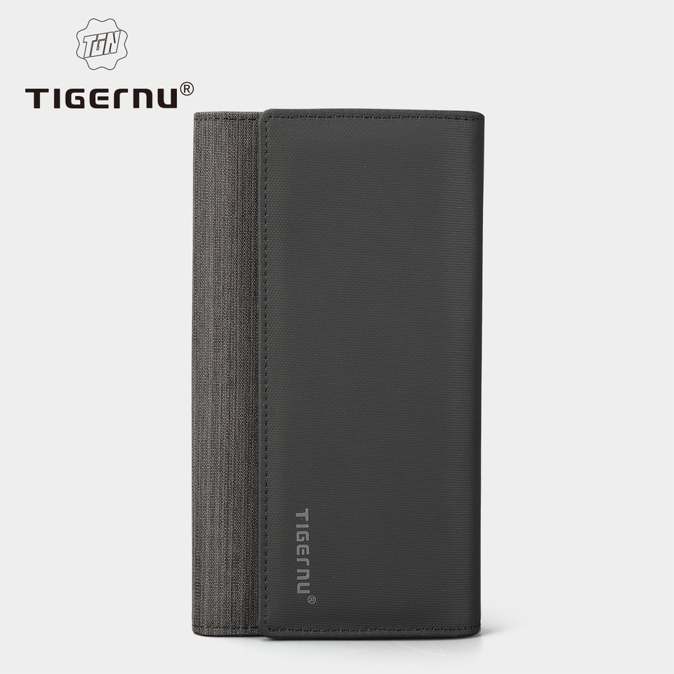 Tigernu Men Long Wallet Male Coin Multi Pockets Money Dollar Card Holder Purse For Men Fashion Style Wallet Card Holder Male