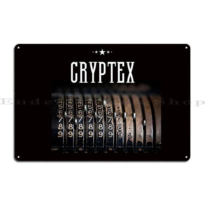 Cryptex Metal Signs Customize Wall Cave Wall Pub Mural Character Tin Sign Poster