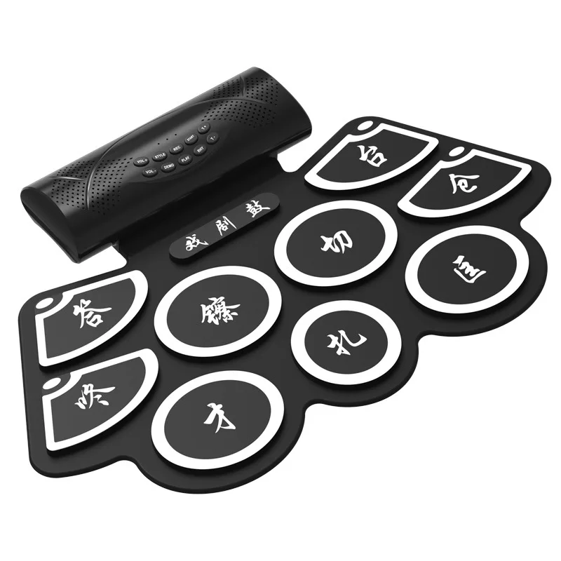 Gongs and Drums Beijing Opera Portable Fan Music Percussion Board Pad National Musical Instrument Synthetic Drama Drum