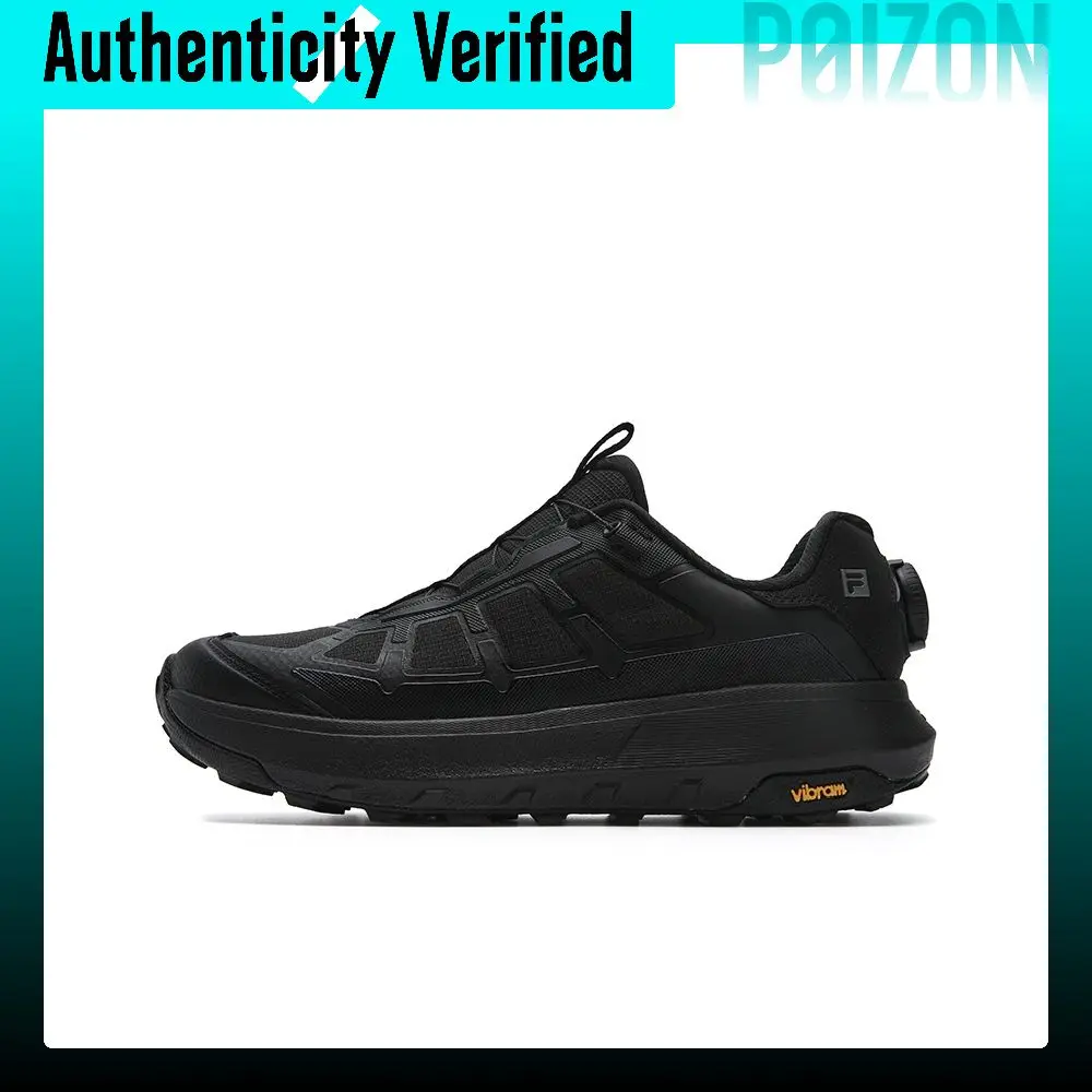 FILA BOA EXPLORER 3 Cushioning Abrasion Resistant Coverage Lightweight Low top Outdoor Shoes Women's Black A12W611201FBA