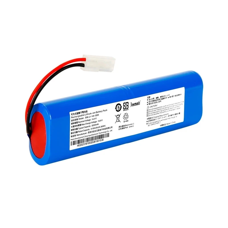 14.8V 2800mAh Battery Pack for Qihoo 360 S6 Robotic Vacuum Cleaner Spare Parts Replacement Battery Accessories