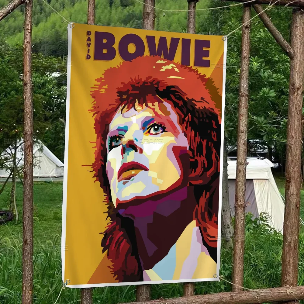 Rock Singer David B-Bowie Banner INS Style Outdoor Party Decoration Atmosphere Flag
