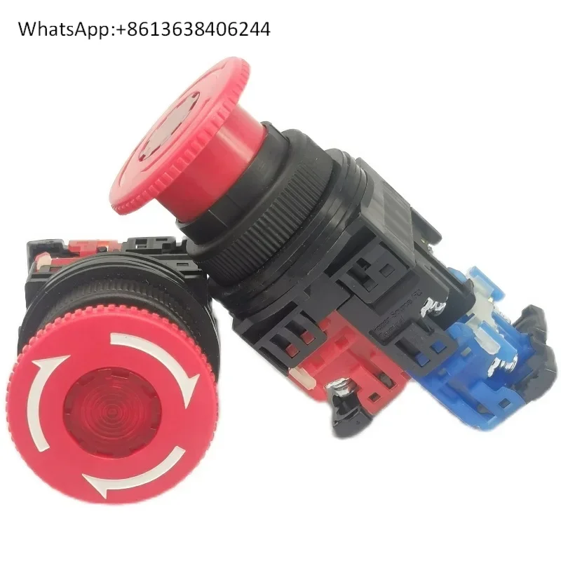 

1PC AR30VOL-11E3R/M4R emergency stop with light self-locking stop button switch AR30V0L