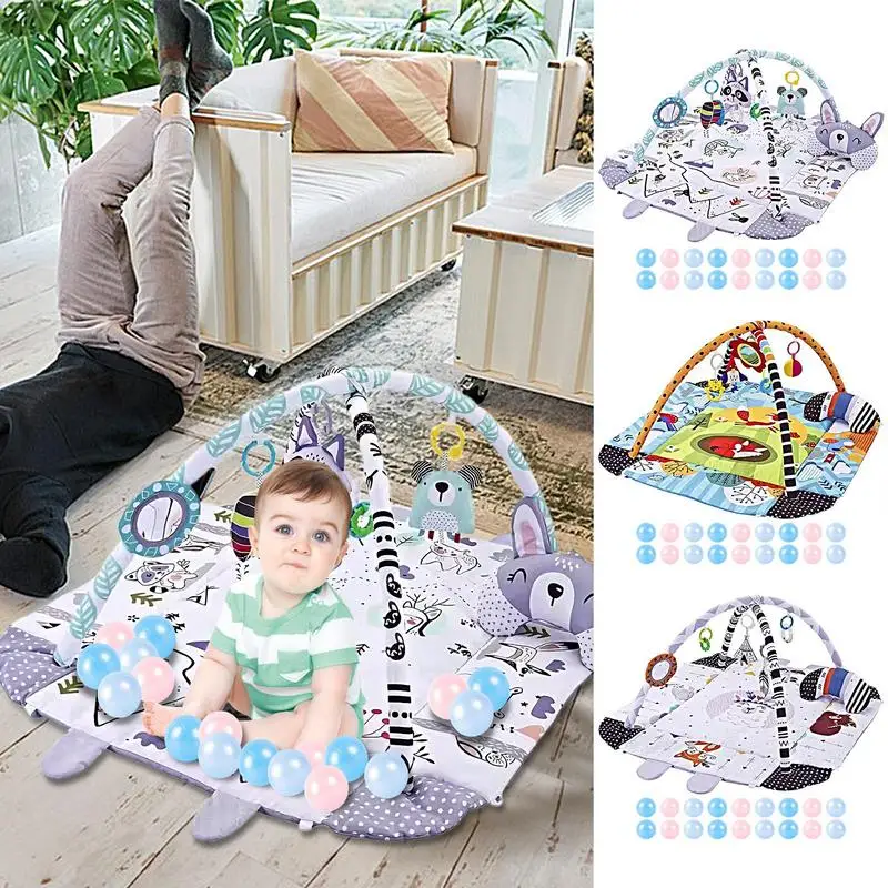 Toddler Activity Mat 7-in-1 Toddler Activity Center Tummy Mat Fine Motor Toys Washable Kids Activity Play Mat Preschool