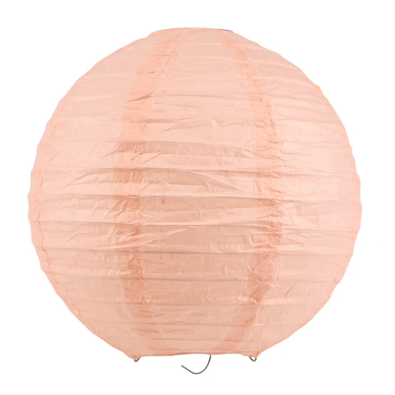 20 Pcs 6 Inch-12 Inch Peach Paper Lantern Chinese Assorted Sizes Round Lampion For Wedding Party Outdoor Indoor Hanging Decor