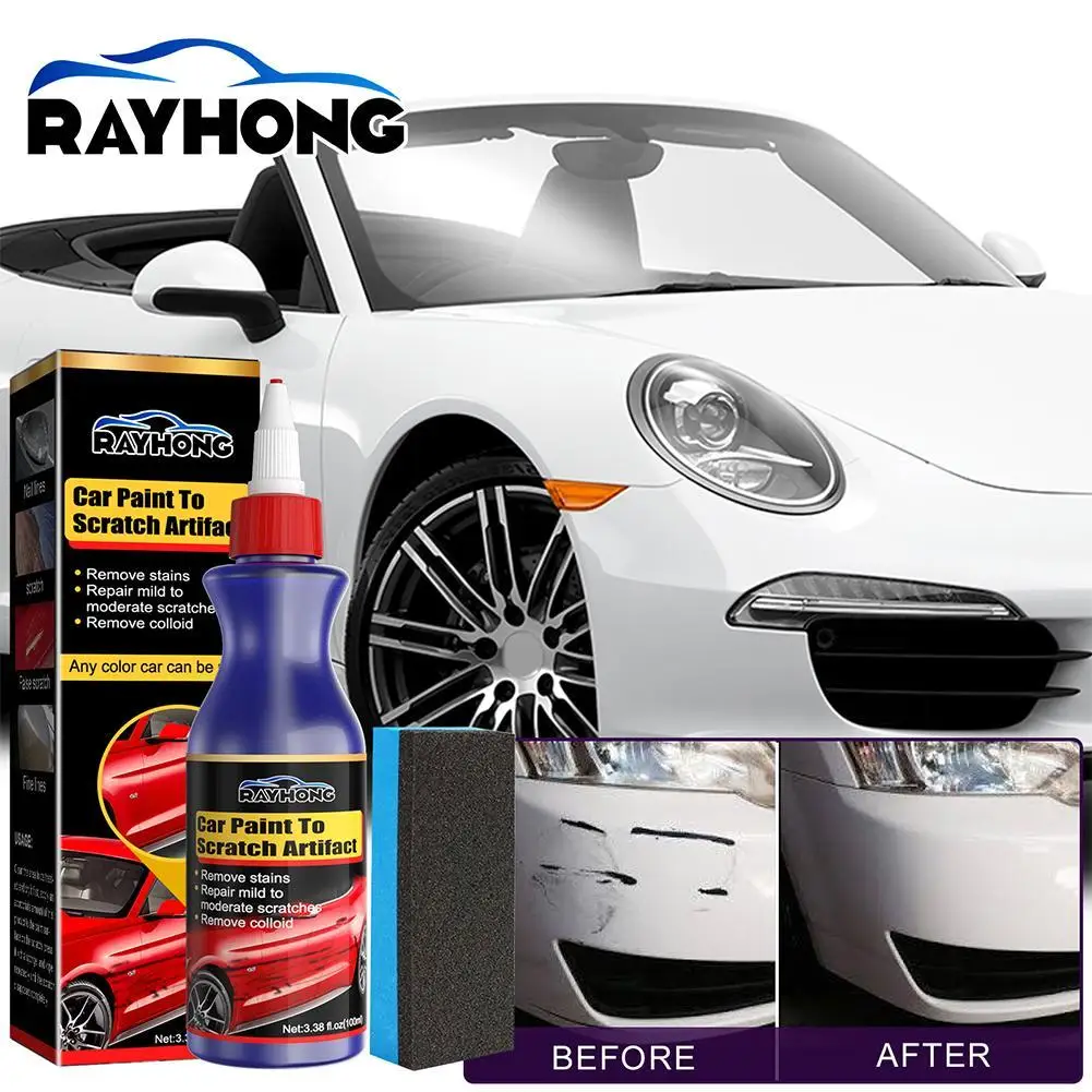 

100ml Car Paint Care Scratch Repair Agent Polishing Anti Mending Waterproof Car Wax Cleaning Tool Scratch Paint Accessories