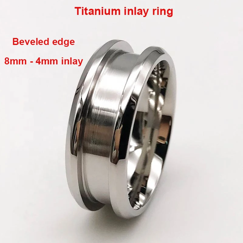 Titanium Wave Channel Blanks for Unique Handmade Rings