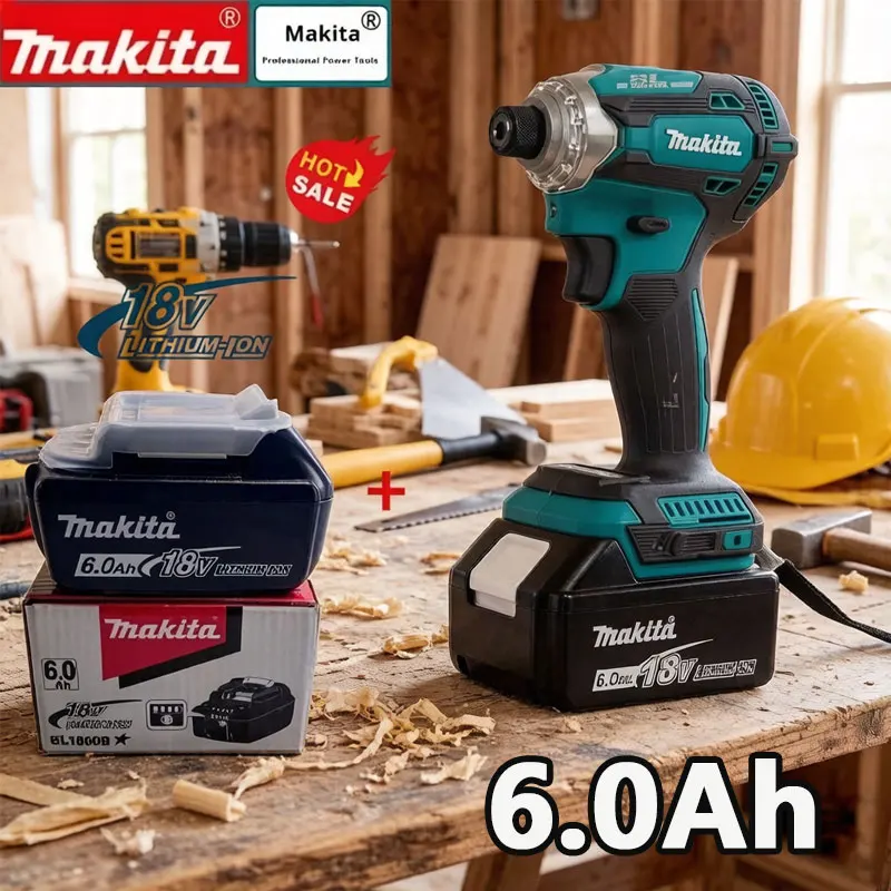 

Original Makita DTD1717 Cordless Driver Drill Brushless Electric Impact Screwdriver Rechargeable Power Tool 18V With battery