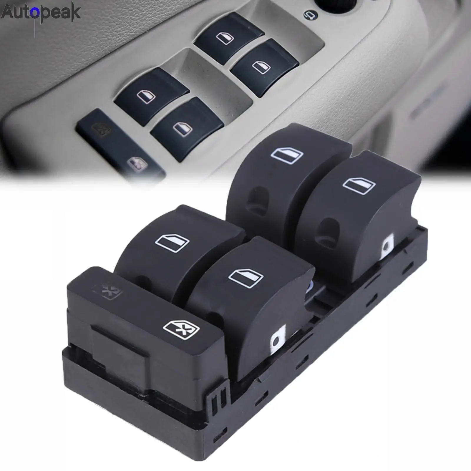 

Car Accessories Electric Master Power Window Switch Panel Lifter Button For Audi A4 B7 2004 2005 2006 2007 8E0959851 8E0959851B