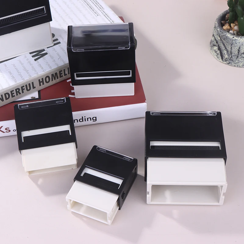 1PCS Plastic And Rubber Self-Inking Stamp Customized Self-Inking Business Address Wax Seal Name Handicrafts Personalize Stamps